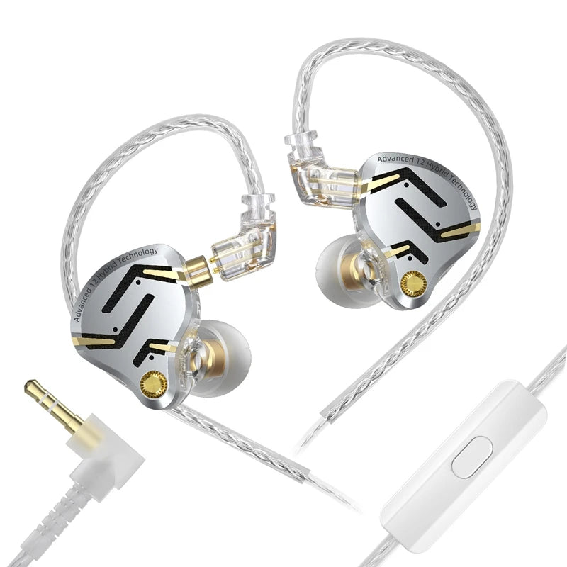 Metal Hybrid Technology Vocalism Wired Communication Earphones