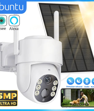 5MP 7800mAh HD Wireless Solar Outdoor Wifi Surveillance Camera