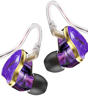 Metal Wired Dynamic Vocalism HiFi Monitor Dual Earphones with 2Pin