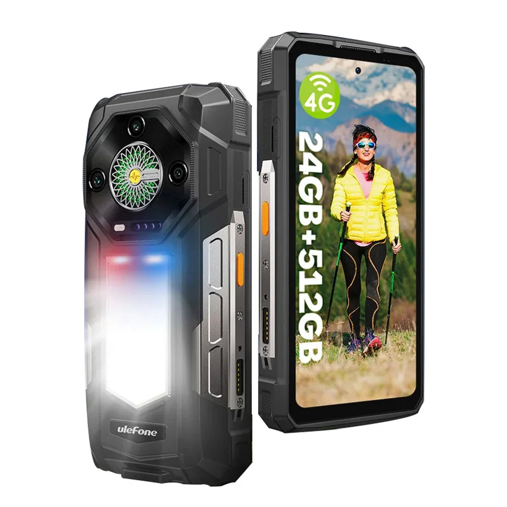 25500mAh 6.95'' 512GB Android Armor 33 4G Rugged Smartphone