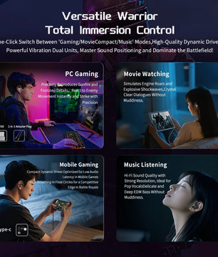 CVJ Metal Type-C Hybrid Technology Wired Earphones