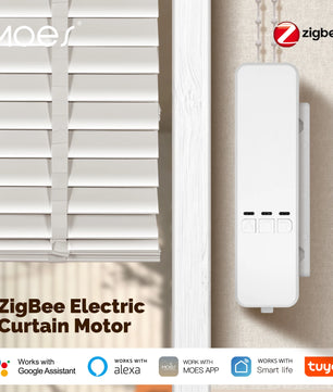 MOES Zigbee Smart Electric Curtain Motor with App and Voice Control