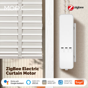 MOES Zigbee Smart Electric Curtain Motor with App and Voice Control