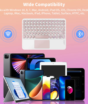 Plastic 2.4G Rechargeable Bluetooth Wireless Keyboard Mouse Kit