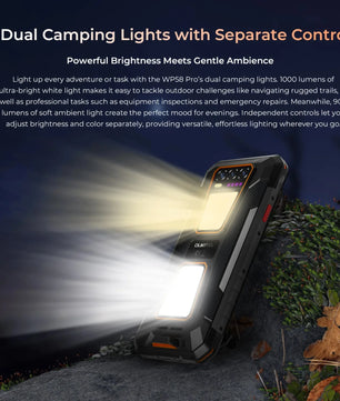 7500mAh 256GB 120Hz Android WP58 PRO 5G Rugged Smartphone