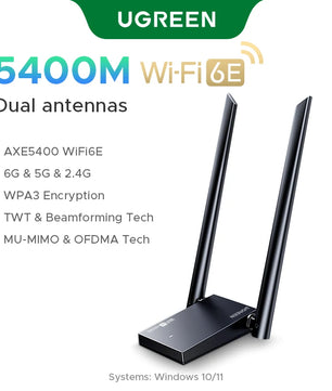 Ugreen 5G 2.4G Tri-Band WiFi Adapter for Windows 11