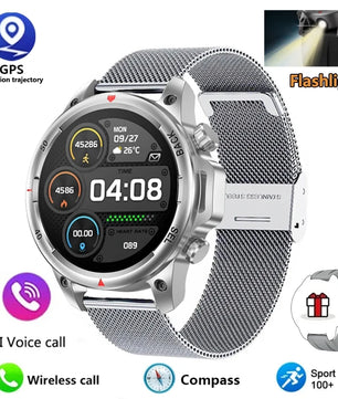 Alloy Waterproof Android Round Shaped Bluetooth Smartwatch