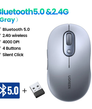 Ugreen 4000 DPI USB Support Wireless Portable Battery Office Mouse