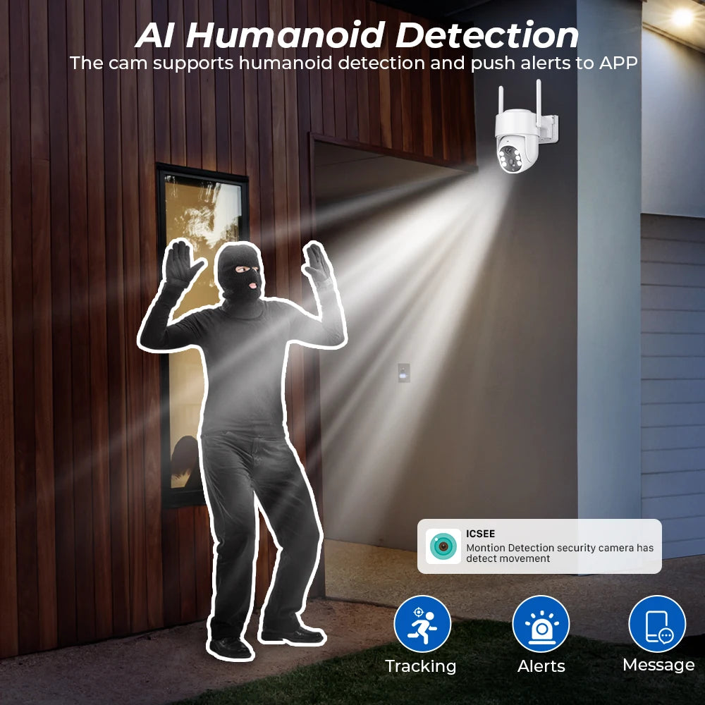 5MP 7800mAh HD Wireless Solar Outdoor Wifi Surveillance Camera