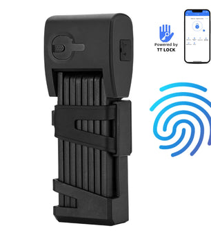 Stainless Steel Fingerprint Bluetooth Folding Bike Waterproof Lock