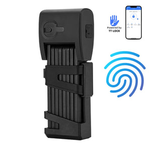Stainless Steel Fingerprint Bluetooth Folding Bike Waterproof Lock