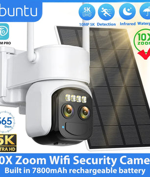 10MP 5K Wireless Solar Wifi Outdoor Surveillance Camera