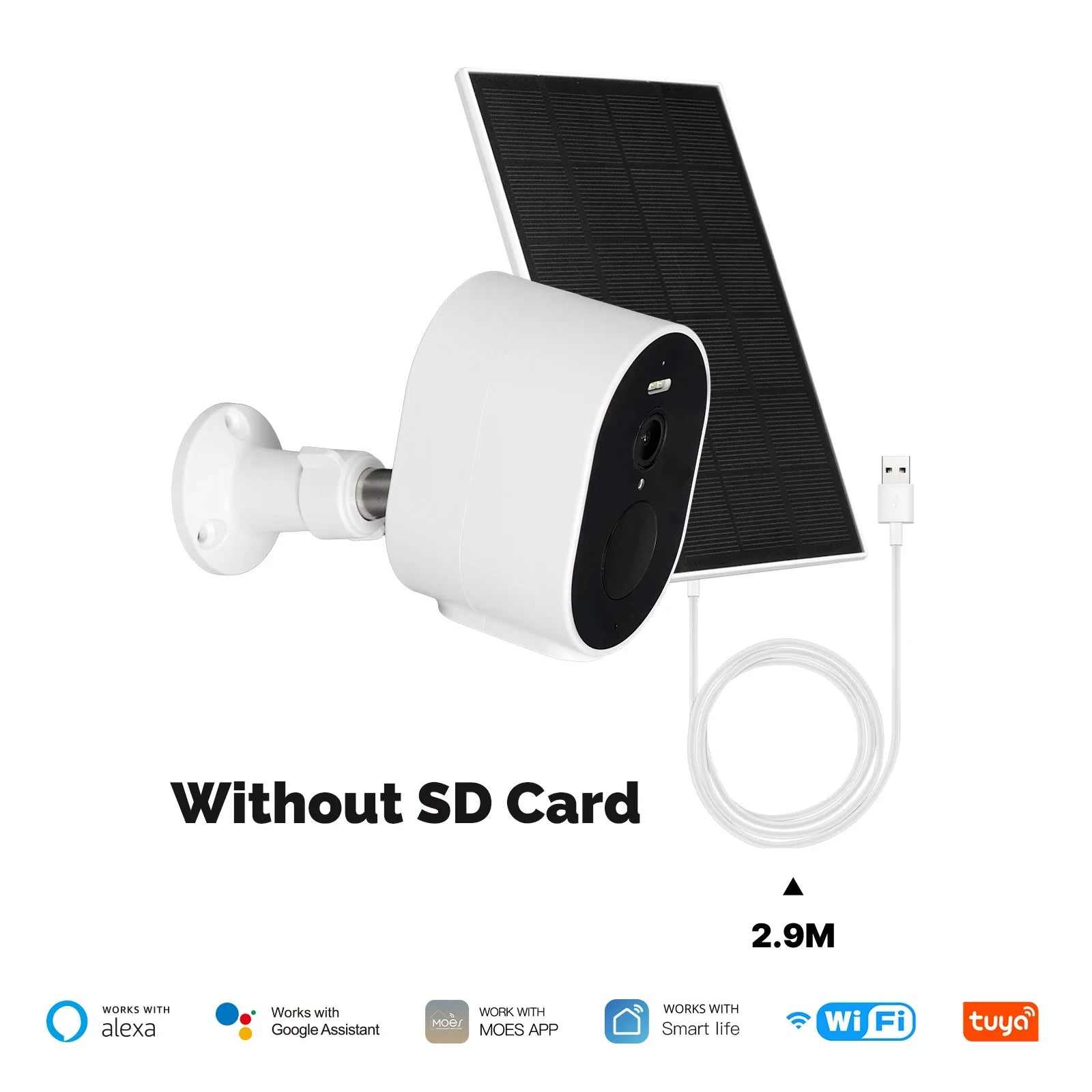 Moes 5200mAh WiFi 4MP HD Waterproof Smart Security Camera