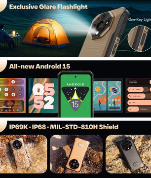 10360mAh 256GB Armor X16 Pro 5G Rugged Android Smartphone