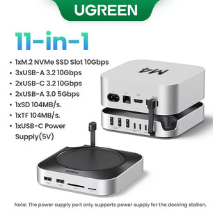 Ugreen 11-IN-1 Metal 10Gbps USB HUB Docking Station for Mac