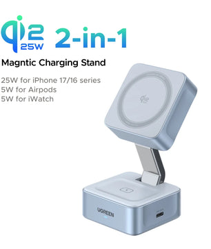 Ugreen Magnetic Wireless Charger Stand For Iphone 16/17 