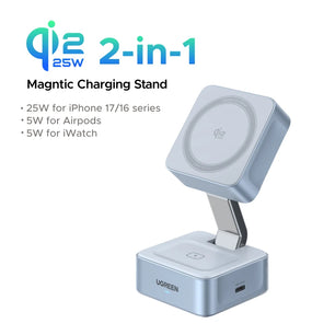 Ugreen Magnetic Wireless Charger Stand For Iphone 16/17 