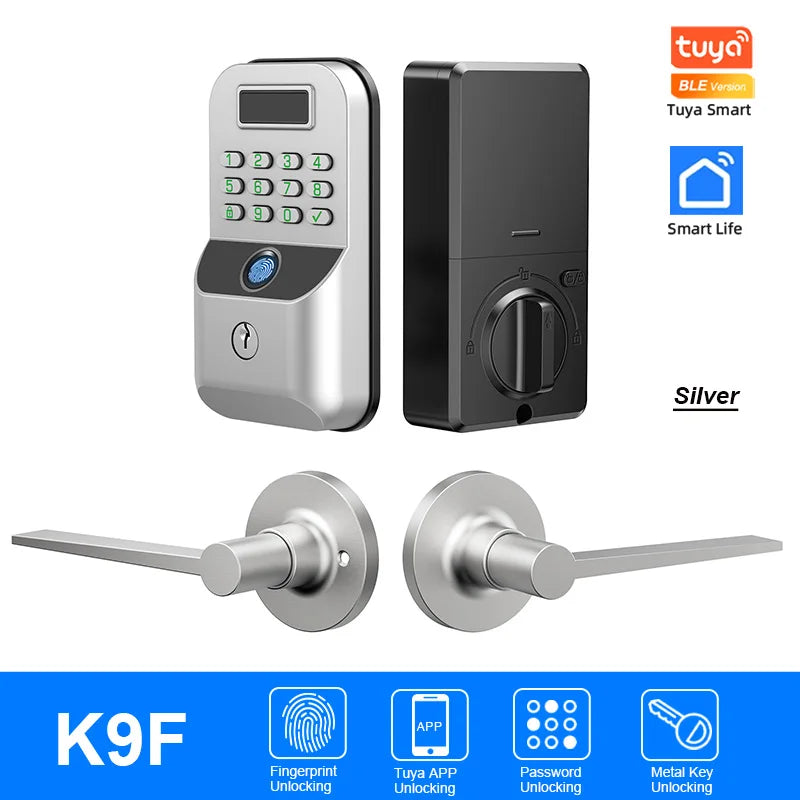 Zinc Alloy IP65 Bluetooth Waterproof Electronic Smart Door Lock