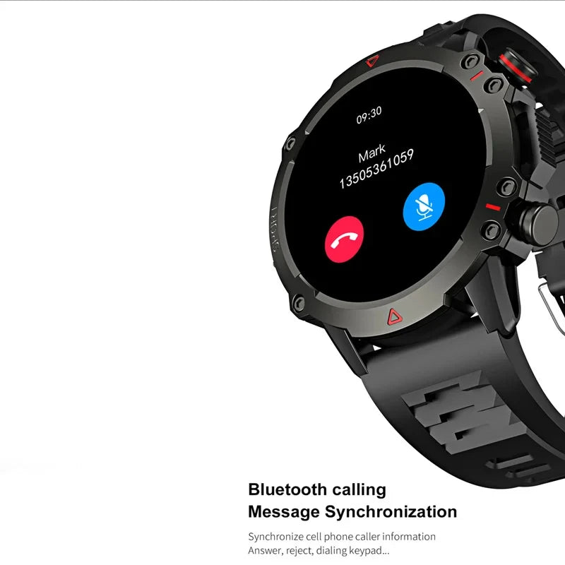 Silica Gel Waterproof Round Shaped Fitness Tracker Smartwatch