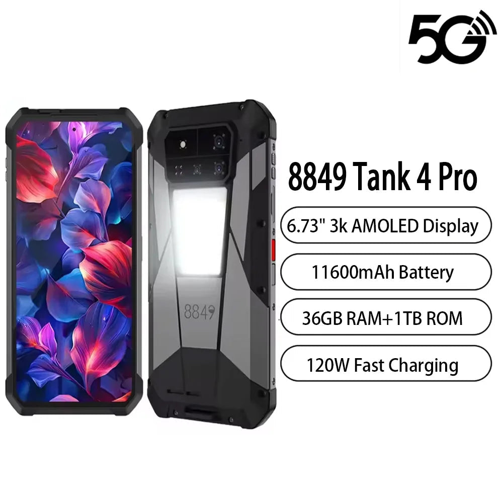 7500mAh 6.73" 8849 Tank 4 Pro 5G Normal Screen Smartphone