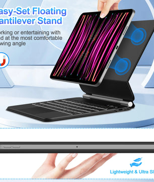 Wireless 11 Inches Magnetic Magic Keyboard Case for Apple iPad