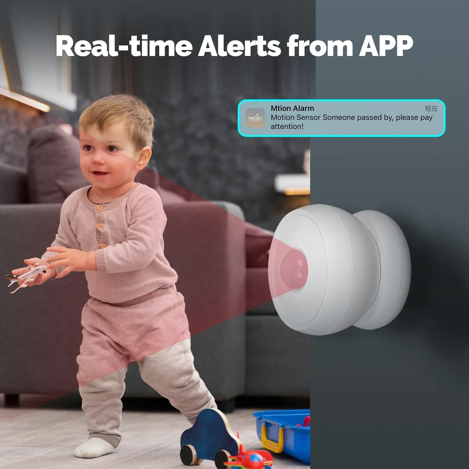 Moes Plastic Smart PIR Sensor Human Body Infrared Motion Detector