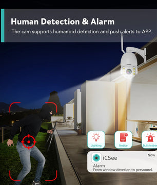 Boavision 8MP WIFI Night Vision Two Way Audio Dome Camera