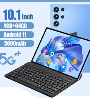 Sauenaneo 10.1-inch 4GB/64GB Dual Camera Dual SIM Card Tablet

