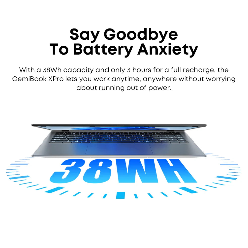 GemiBook XPro 14.1 Inch UHD Screen Laptop with Cooling Fan Notebook