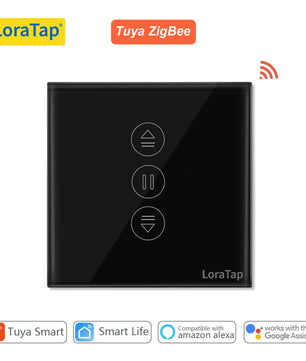 LoraTap 240V 600W Plastic ZigBee Rolling Blinds Curtain Switch