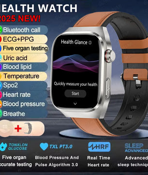 Fine Steel Waterproof Android Square Shaped Bluetooth Smartwatch