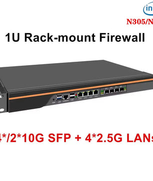 Topton Intel N150 4 Cores 1U Rack-Mount Firewall Mini PC