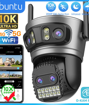 Plastic 9MP IP66 Waterproof 4 Lens Zoom 5G Dome Camera