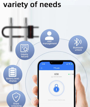 Stainless Steel Waterproof Rechargeable Battery Biometric Door Lock