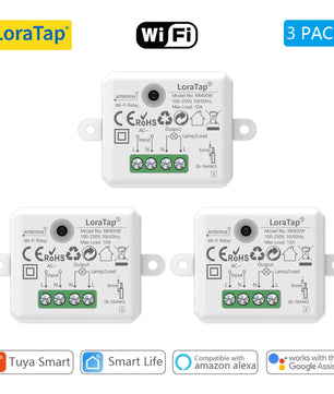 LoraTap 10A Plastic Wireless Switch Socket Relay Module Kit