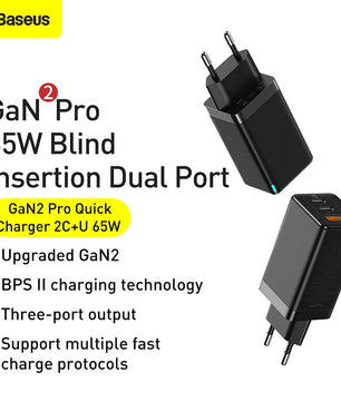 Baseus 65W USB Type-C Charger For iPhone 12 Pro Max and MacBook