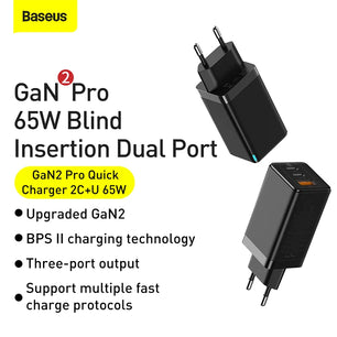 Baseus 65W USB Type-C Charger For iPhone 12 Pro Max and MacBook