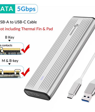Aluminum M.2 NVMe SATA Dual Protocol Solid State Drive