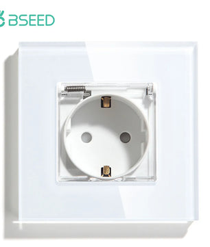 Bseed 16A Glass Panel Wireless WIFI Control Smart Power Socket