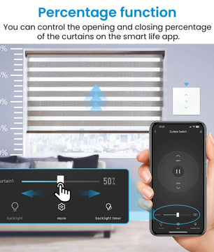 LoraTap 240V Plastic Automatic Remote Control Roller Shutter Switch