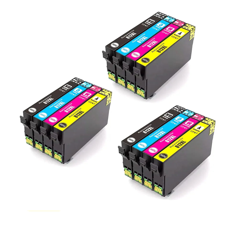 812XL Ink Cartridge For Epson WF-3820/WF-3825 WF-7830/7840/7845