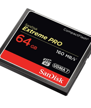 Extreme Pro Compact Flash Memory Card VPG 65 Original