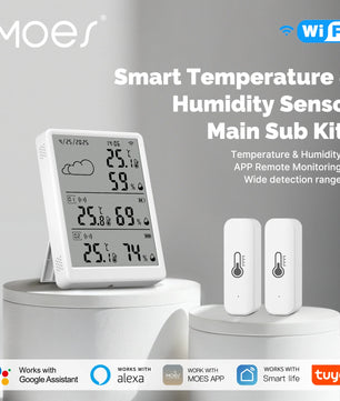 MOES WiFi Smart Temperature Humidity Sensor with Alexa Google Home