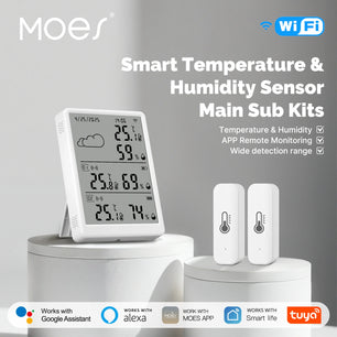 MOES WiFi Smart Temperature Humidity Sensor with Alexa Google Home