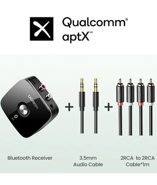 Ugreen Bluetooth RCA Receiver 5.1 AptX HD Aux Adapter