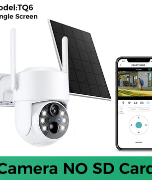 1080p 8MP 4K Solar Wifi Outdoor Dual Lens Surveillance Camera