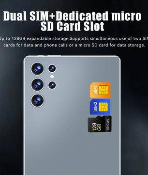 Sauenaneo 10.1-inch 4GB/64GB Dual Camera Dual SIM Card Tablet
