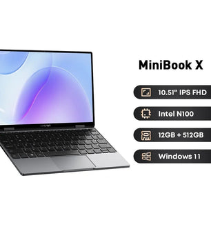 512GB MiniBook X 10.51 Inch UHD IPS Screen Window 11 Laptop