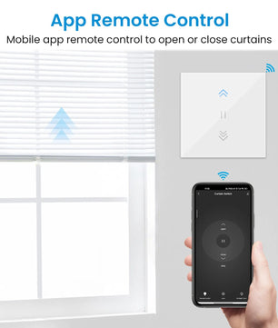LoraTap 240V 600W Plastic WiFi Rolling Blinds Curtain Switch