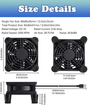 2500rpm Aluminum Alloy CPU Fluid Bearing Cooler Radiator Fan